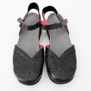 Baretraps Foley Black Laser Cut Comfort Slingback Sandals Women’s 9M